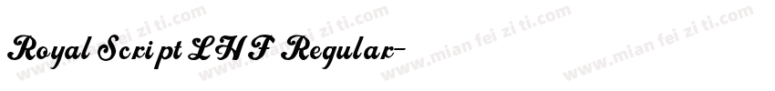 Royal Script LHF Regular字体转换